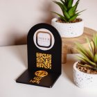 QR-kódos asztali tábla Fekete - Arany