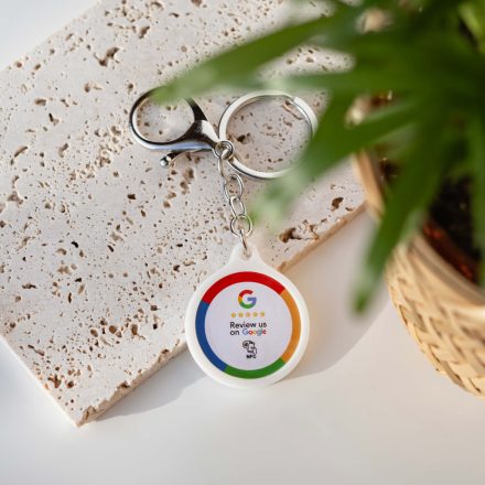 Google értékelésgyűjtő kulcstartó