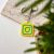 Instagram NFC kulcstartó Citromsárga - Kék