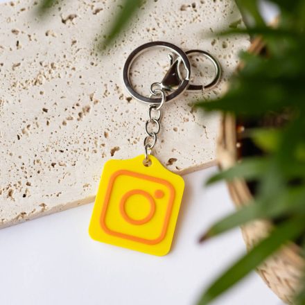 Instagram NFC kulcstartó Citromsárga - Narancssárga