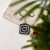Instagram NFC kulcstartó Fekete - Fehér