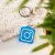 Instagram NFC kulcstartó Kék - Fehér