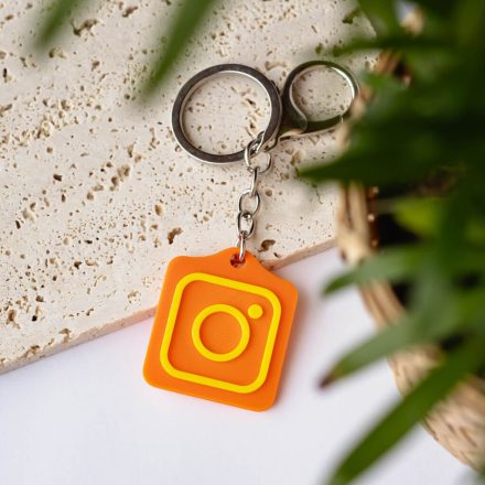 Instagram NFC kulcstartó Narancssárga - Citromsárga