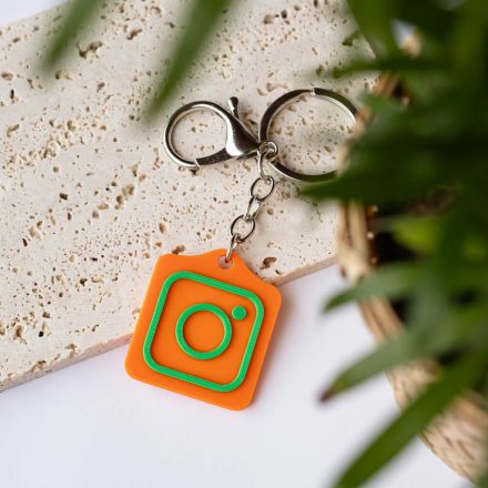 Instagram NFC kulcstartó Narancssárga - Zöld