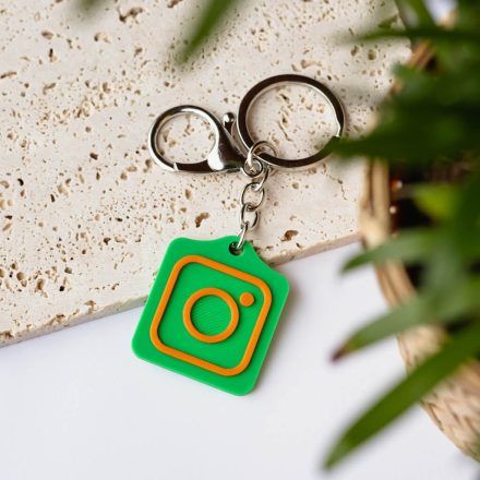 Instagram NFC kulcstartó Zöld - Narancssárga
