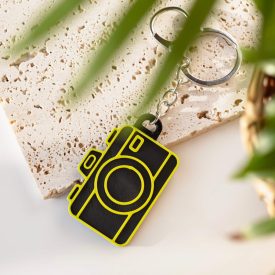 Kamera alakú NFC kulcstartó