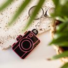 Kamera alakú NFC kulcstartó