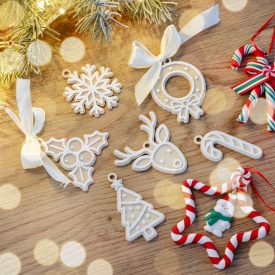 Mézi karácsonyfadísz 6db-os szett